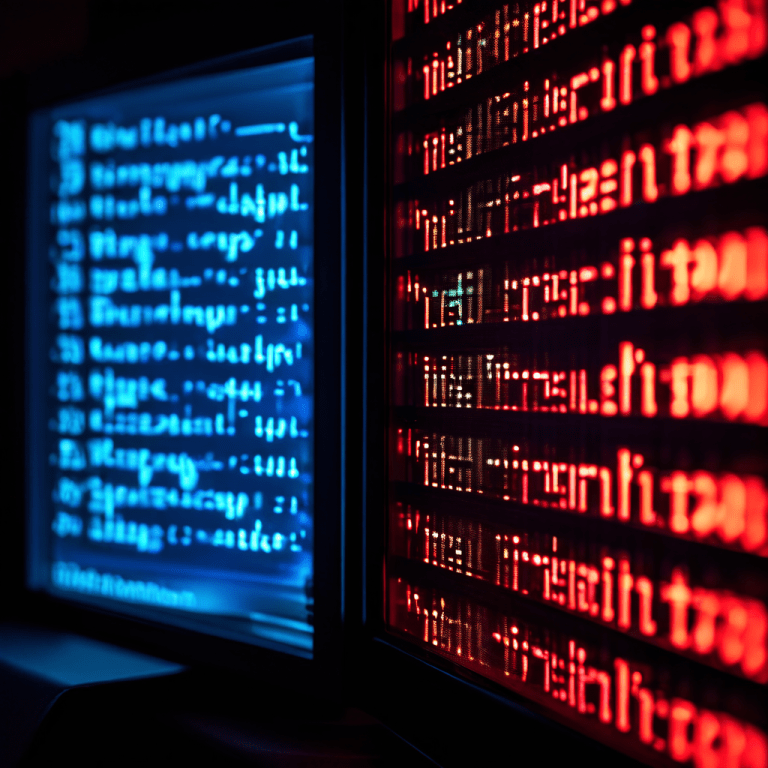 컴퓨터 화면에서 반복되는 댓글 텍스트가 단순한 형광 사진 프레임에 갇혀 있는 모습을 확대한 디지털 콘텐츠의 무의미한 순환을 상징하는 이미지입니다.