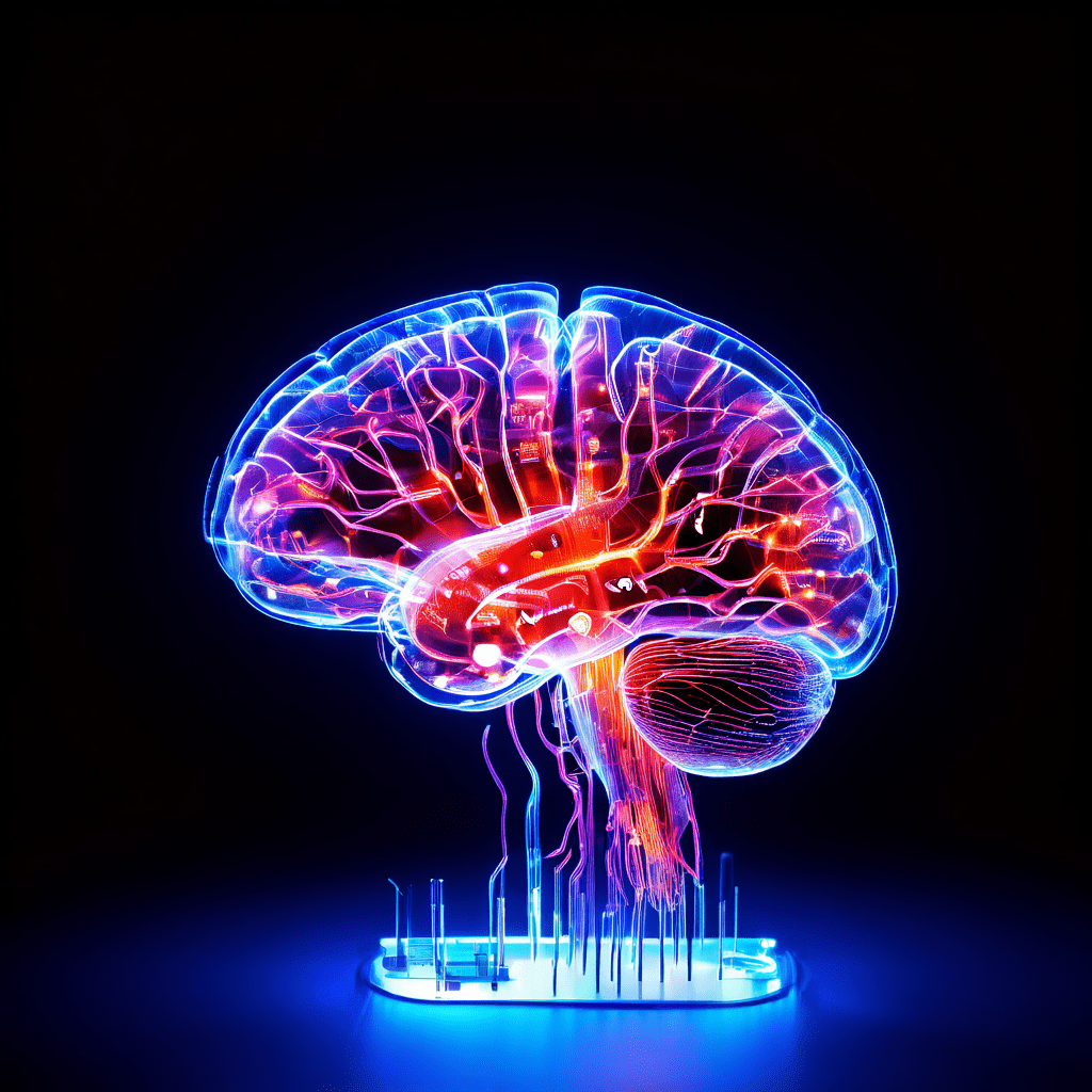 의도적 연습과 인지 강화를 상징하며 동일한 신경 회로가 반복적으로 활성화되며 빛나는 뇌 스캔 이미지로, 습관 형성과 전문성 획득 과정을 시각적으로 표현합니다.