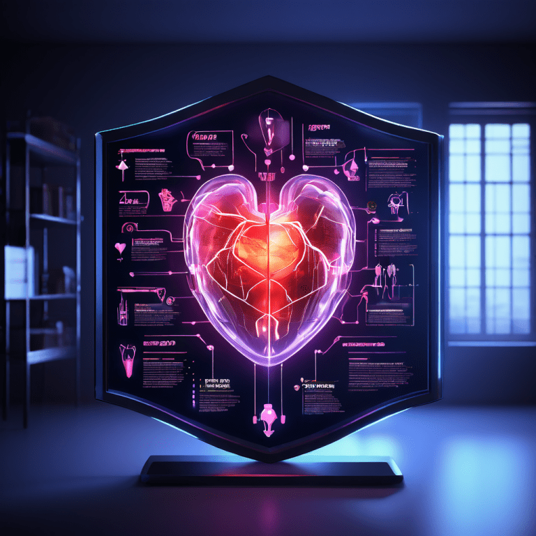 환자의 증상을 체계적으로 기록하는 의료 차트가 빛나는 보호막으로 변환되어 환자를 보호하며, 데이터 입력을 넘어 증상 추적이 진료에 핵심적 가치를 제공함을 상징적으로 표현한 이미지입니다.